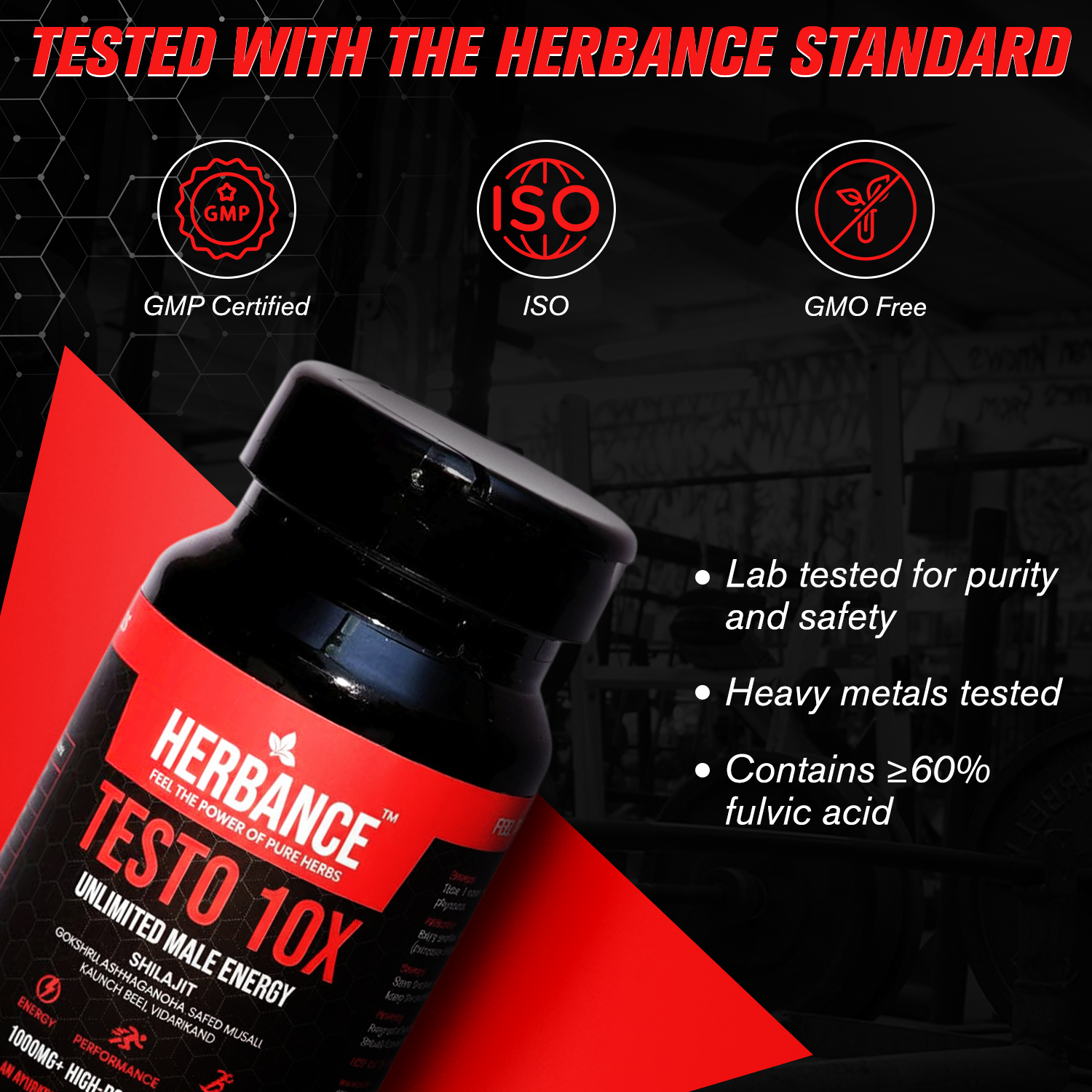 Herbance Testo 10X – Unlimited Male Energy